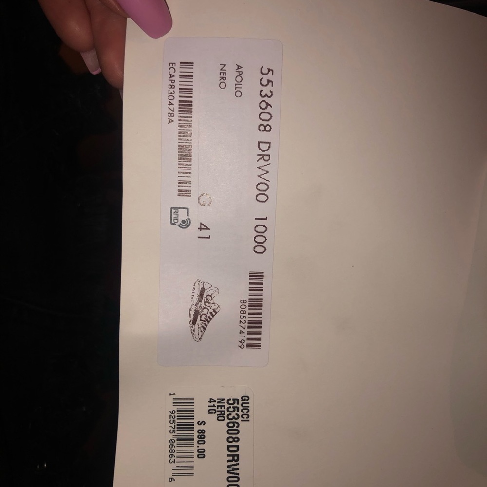 Brand New Gucci Sneakers size 41 (US size 8) - Picture 5 of 6